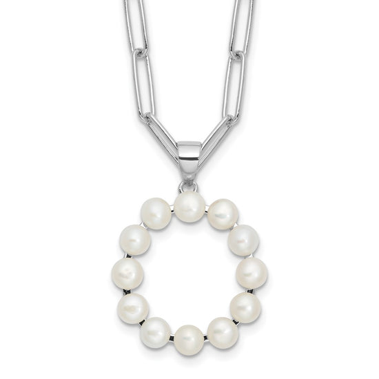 FWC Pearl Initial on 18in Necklaces