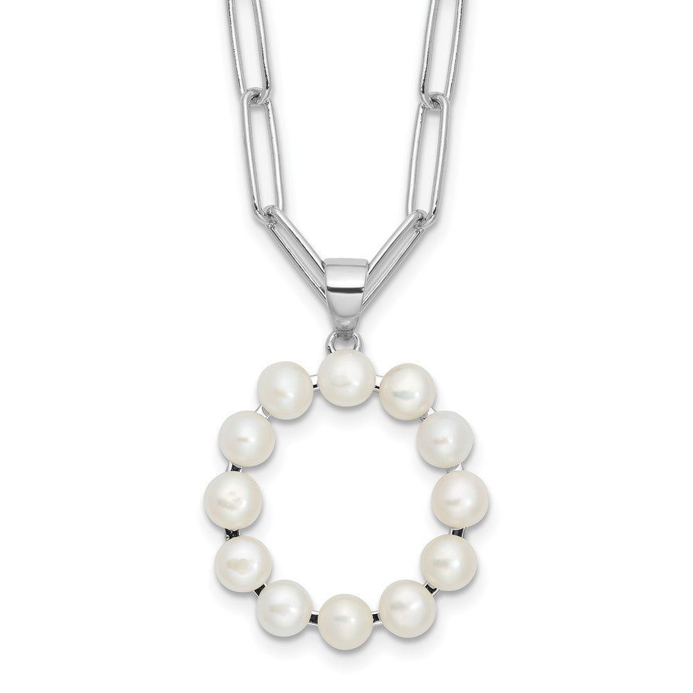 FWC Pearl Initial on 18in Necklaces