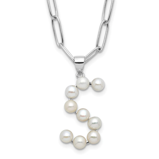 FWC Pearl Initial on 18in Necklaces