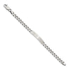 Sterling Silver 8inch Engraveable Antiqued Curb Link ID Bracelet
