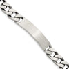 Sterling Silver 8.5inch Engraveable Antiqued Curb Link ID Bracelet