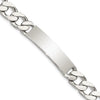 Sterling Silver 8.5inch Polished Engraveable Curb Link ID Bracelet