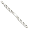 Sterling Silver 8.5inch Polished Engraveable Curb Link ID Bracelet