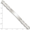 Sterling Silver 7inch Polished Engraveable Anchor Link ID Bracelet