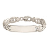 Sterling Silver 8.5inch Polished Engraveable Anchor Link ID Bracelet