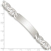 Sterling Silver 8.5inch Polished Engraveable Anchor Link ID Bracelet