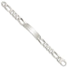 Sterling Silver Figaro Link ID Bracelet
