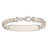 Sterling Silver Curb Link ID Bracelet