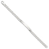 Sterling Silver 8in Curb ID Bracelet