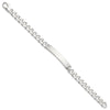 Sterling Silver 8in Curb ID Bracelet
