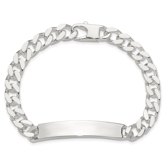 Sterling Silver 8in Curb ID Bracelet