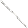 Sterling Silver 8in Figaro ID Bracelet