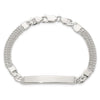 Sterling Silver Double Strand Curb Link 8in ID Bracelet