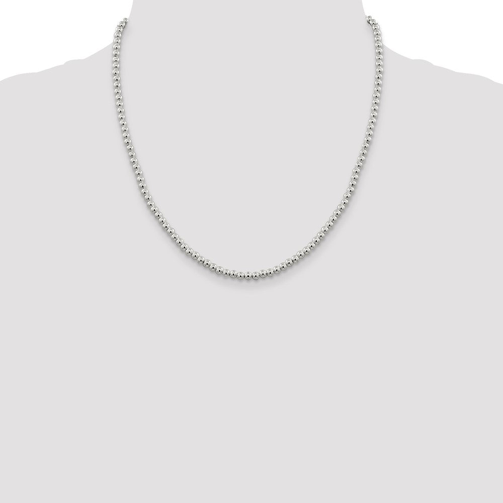 Sterling Silver Beads on Box Chain
