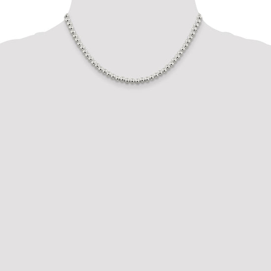 Sterling Silver Beads on Box Chain