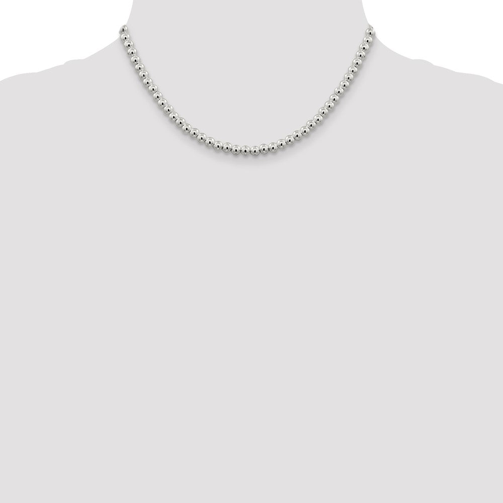 Sterling Silver Beads on Box Chain