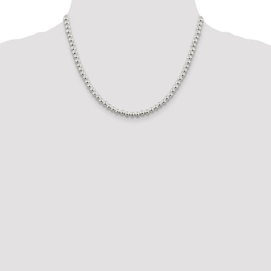 Sterling Silver Beads on Box Chain