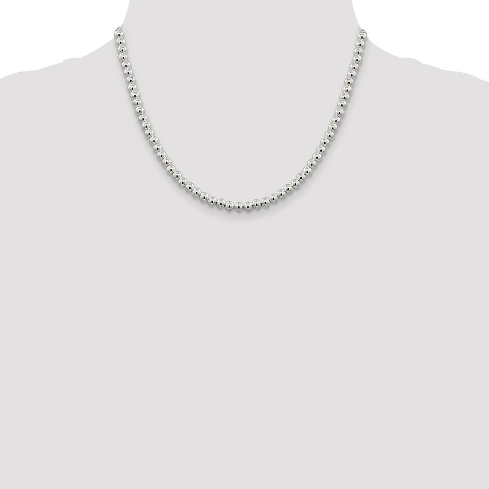 Sterling Silver Beads on Box Chain