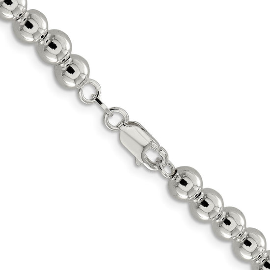 Sterling Silver Beads on Box Chain