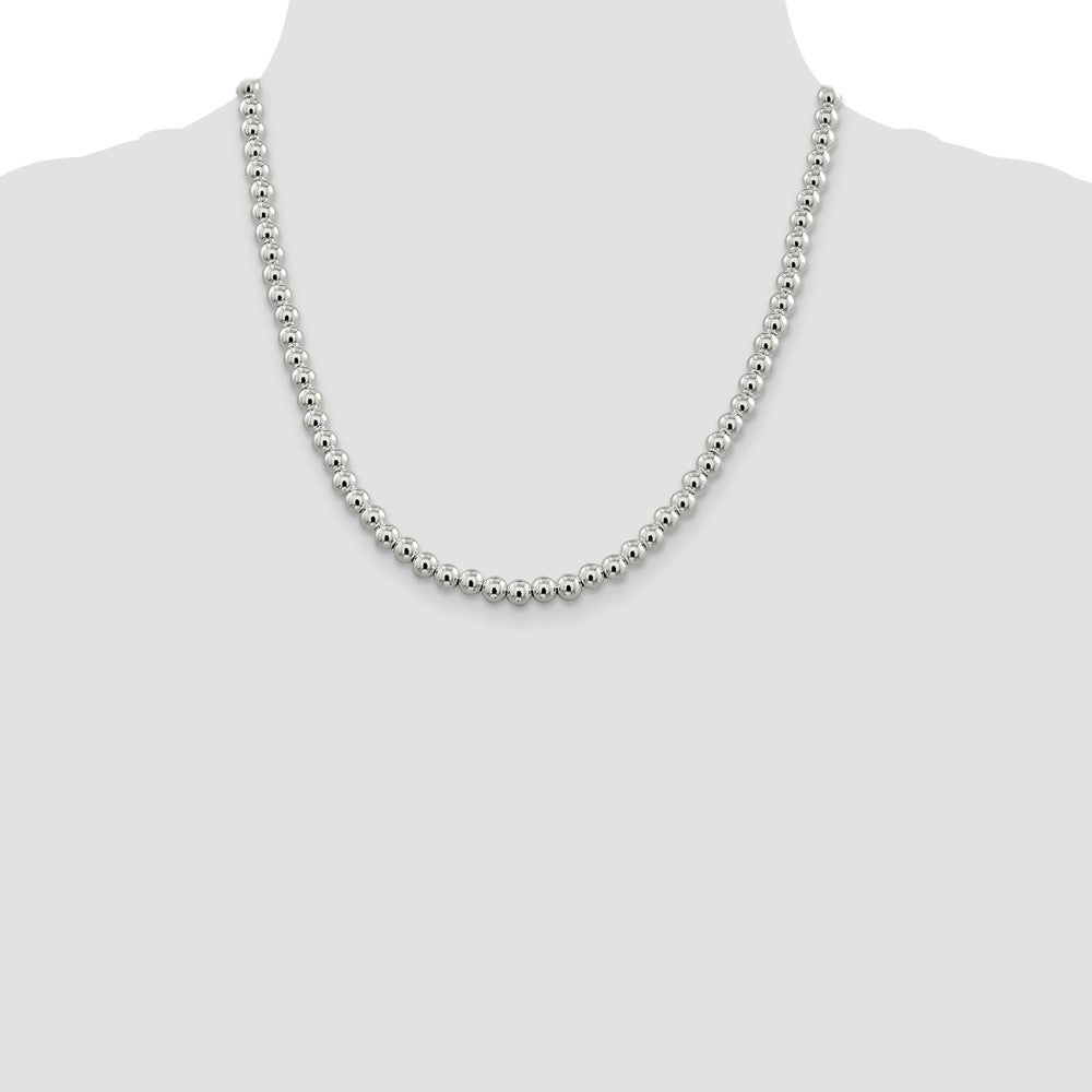 Sterling Silver Beads on Box Chain