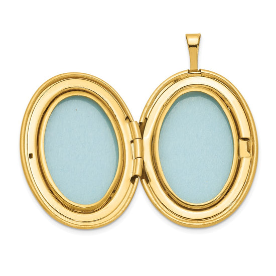 1/20 14K Gold Filled 26mm Floral Oval Locket