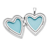 Sterling Silver Rh-plated Heart 20mm and 12mm Locket/Pendant Set