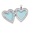 Sterling Silver RH-plated I LOVE YOU... 20mm/12mm Locket/Pendant Set