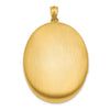 1/20 14K Gold Filled 34mm Enameled Flower Oval Locket