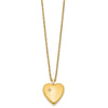 1/20 14K Gold Filled 20mm Polished/Satin Dia Star Heart Locket Necklace