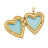 Gold Filled I LOVE YOU Enameled Heart Locket Necklace