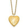 1/20 14K Gold Filled 20mm Side Swirled Heart Locket Necklace