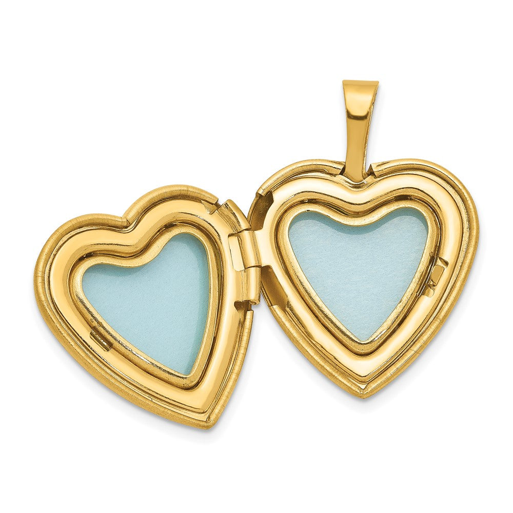 Gold Filled I LOVE YOU Enameled Heart Locket Necklace
