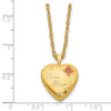 Gold Filled I LOVE YOU Enameled Heart Locket Necklace