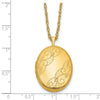 1/20 14K Gold Filled 26mm Swirled Oval Locket Necklace