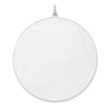 Sterling Silver Rhod-plated Eng. Rnd Polish Front/Satin Back Disc Charm