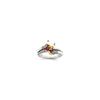 Birthstone and Diamond Mother's Ring Semi-Mount