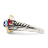 Birthstone and Diamond Mother's Ring Semi-Mount