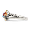 Birthstone and Diamond Mother's Ring Semi-Mount