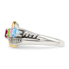 Birthstone and Diamond Mother's Ring Semi-Mount