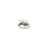 Birthstone and Diamond Mother's Ring Semi-Mount