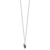 White Night Sterling Silver Rhodium-plated Blue Diamond 18 inch Necklace with 2 Inch Extender