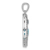 Sterling Silver Gemstone Circle Pendant