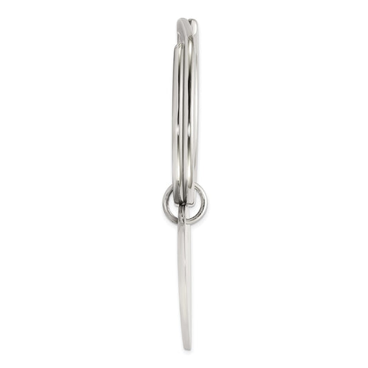 Sterling Silver Heart Key Ring