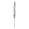 Sterling Silver Rhodium-plated Heart Key Ring