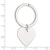 Sterling Silver Heart Key Ring