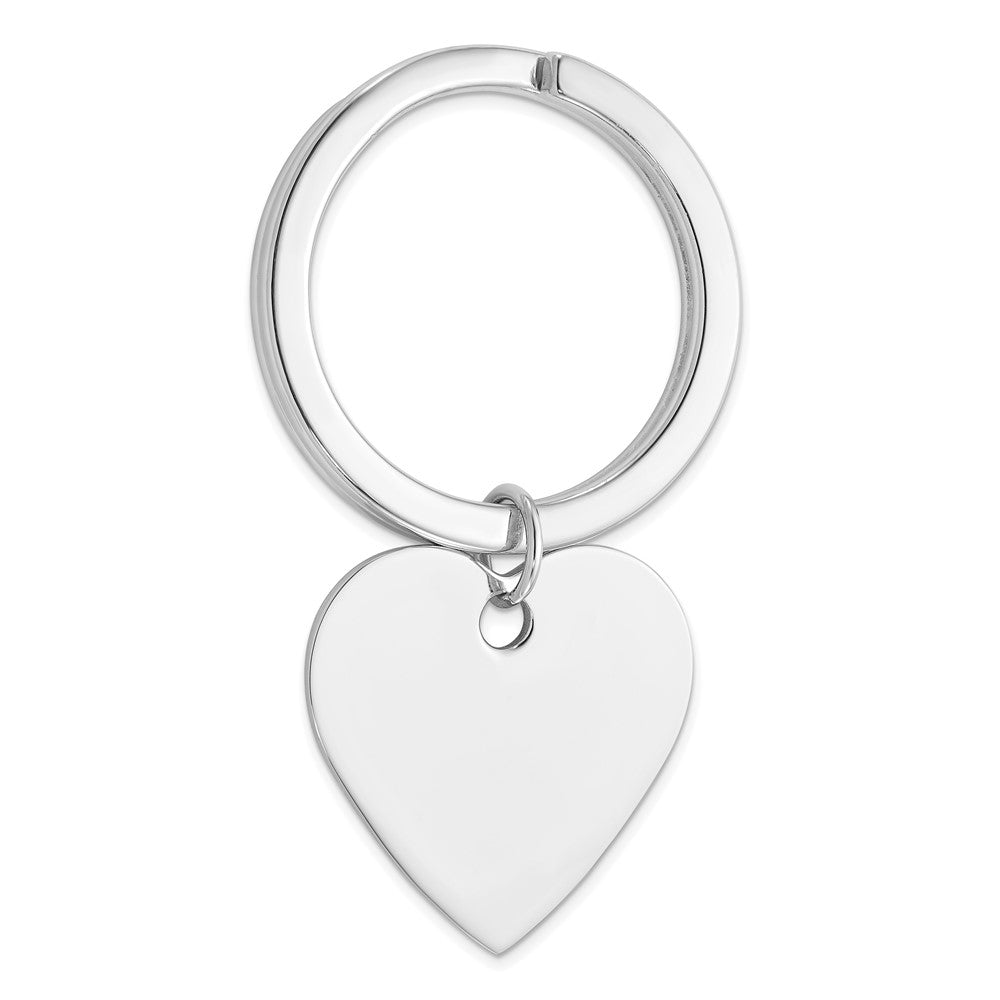 Sterling Silver Heart Key Ring