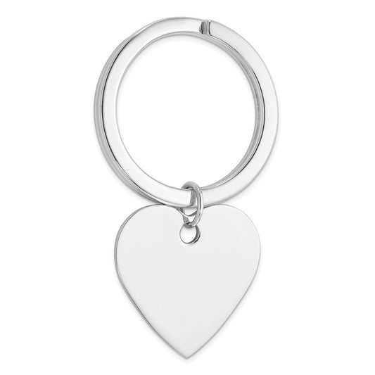Sterling Silver Heart Key Ring
