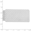 Sterling Silver Rhodium-plated Money Clip