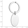 Sterling Silver Oval Key Ring