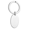 Sterling Silver Oval Key Ring